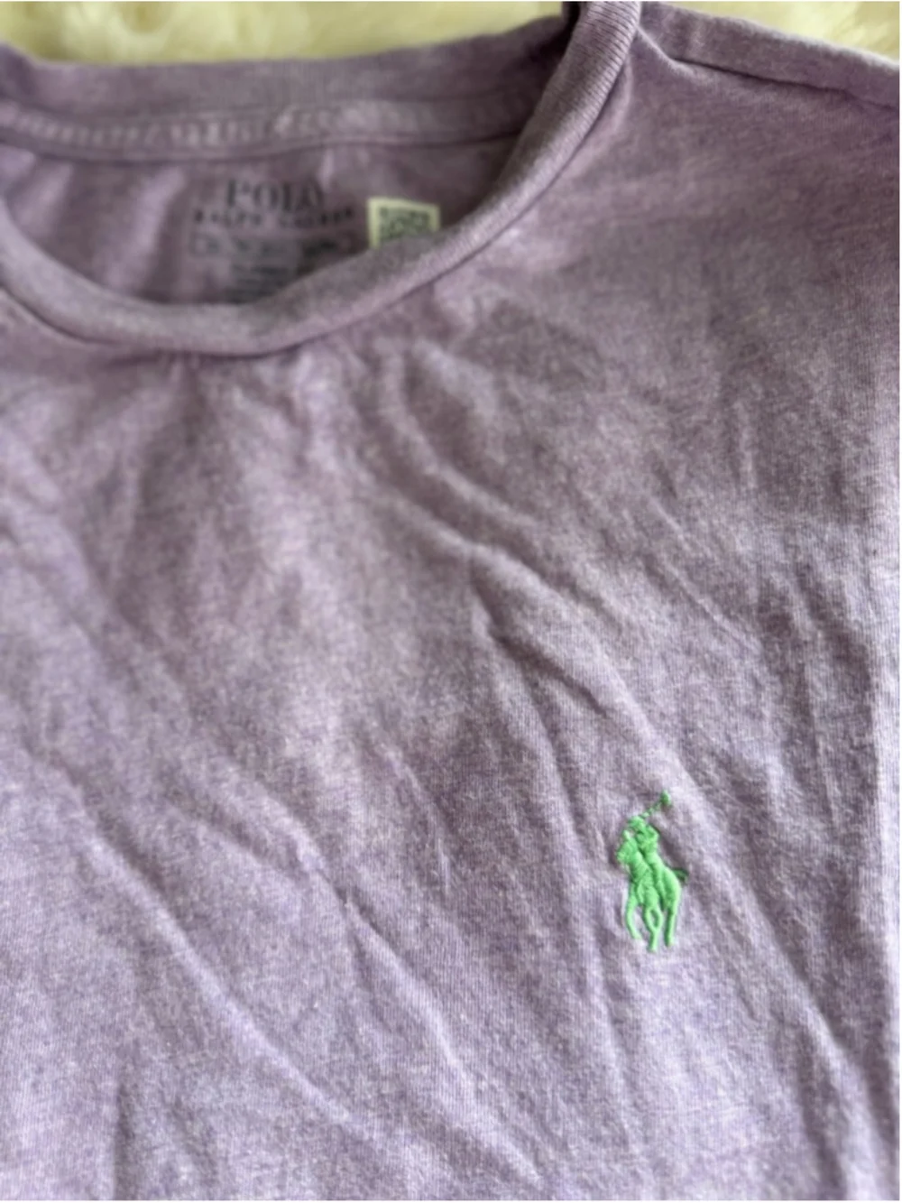 Preowned, Polo Ralph Lauren light lilac t-shirt, Men’s XS